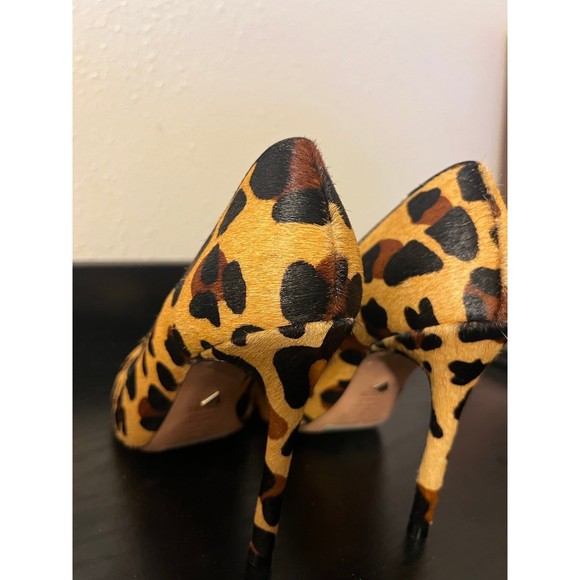 SCHUTZ Caiolea Leopard Print Calf Hair Pumps size US 7 - Picture 7 of 12